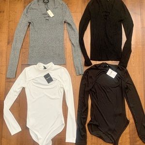 NWT Express Forever 21 sexy bodysuit lot size Small